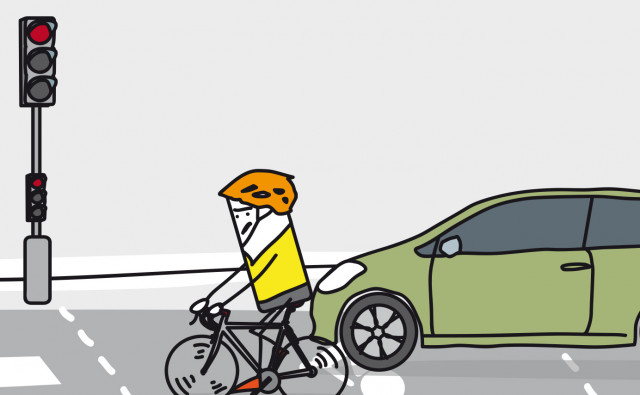 Franchir un SAS vélo expose-t-il à un PV feu rouge ?