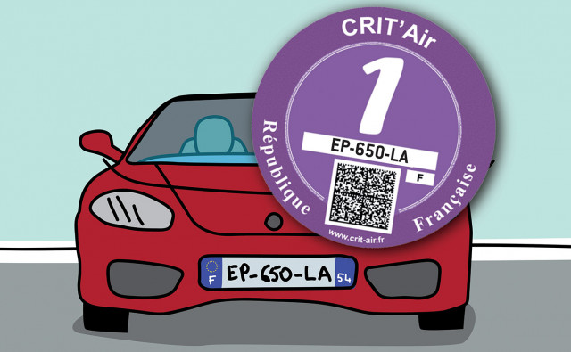Vignette Crit'air et changement de plaques 