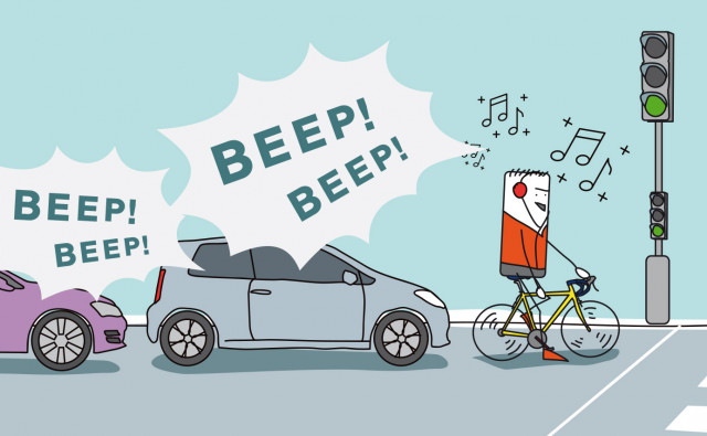 À vélo, pas d’audio !